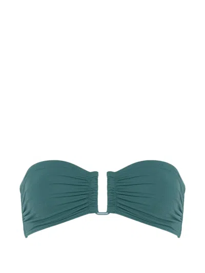 Eres Show Bandeau Bikini Top In Green