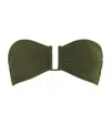 Eres Show Bandeau Bikini Top In Green