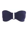 Eres Show Bandeau U-hardware Bikini Top In Blue