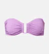 Eres Show Bandeau Bikini Top In Purple