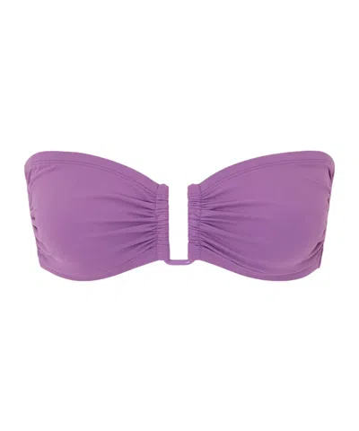 Eres Les Essentiels Show Bandeau Bikini Top In Purple