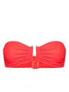 Eres Show Bandeau Bikini Top In Red