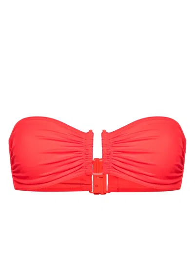 Eres Show Bandeau Bikini Top In Red
