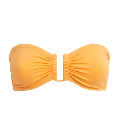 Eres Show Bandeau Bikini Top In Yellow