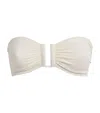 Eres Womens Playa Bandeau Ribbed Stretch-woven Bikini Top Percale In Neutral
