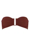 Eres Show Bikini Top In 褐色