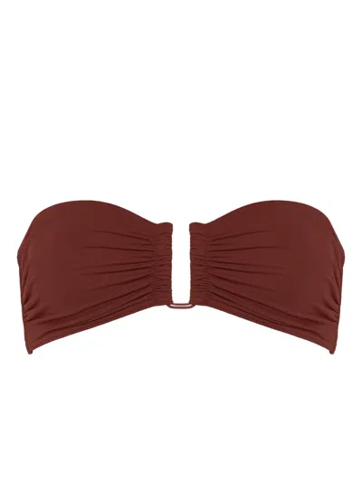 Eres Show Bikini Top In 褐色