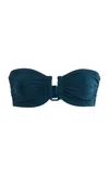 Eres Les Essentiels Show Bandeau Bikini Top In Blue