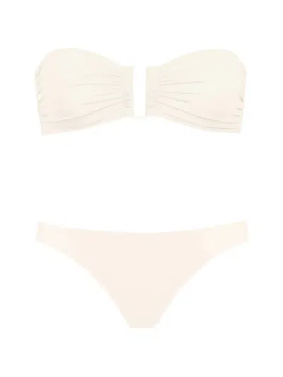 Eres Show Fripon Bandeau Bikini Set In White