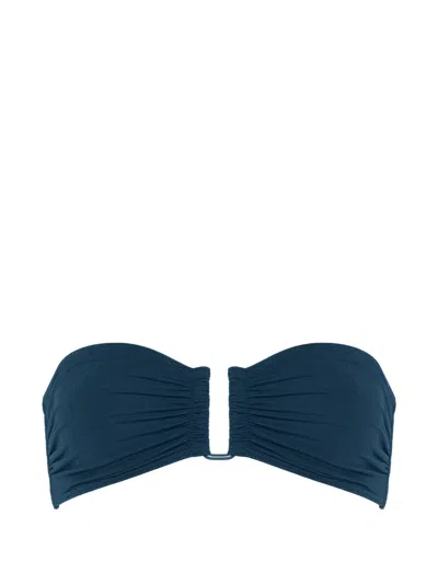 Eres Show Ruched Bikini Top In Blue