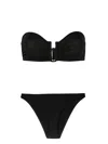 Eres Bandeau Top High-cut Leg Swimwear In Black