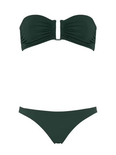 Eres Show Top & Fripon Bottom Bikini In Green