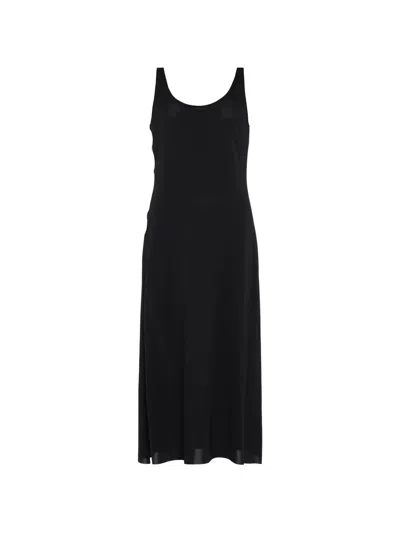 Eres Side Cutout Ellipse Dress In Black