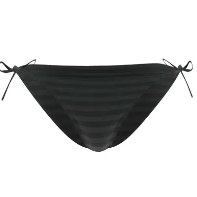 Eres Side Tie Bikini Bottoms In Black/grey