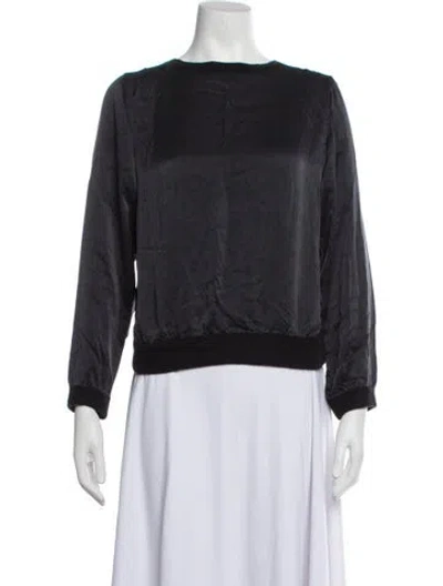 Pre-owned Eres Silk Crew Neck Sweatshirt In Blue