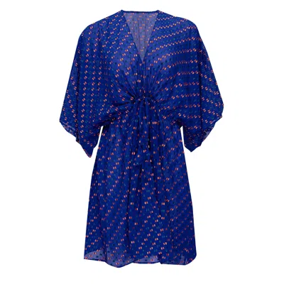 Eres Silk Kimono In Blue