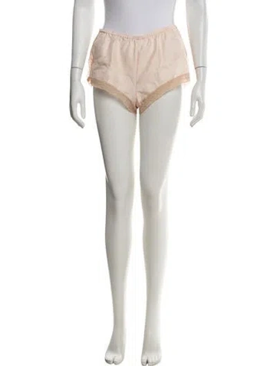 Pre-owned Eres Silk Lace Trim Embellishment Pajamas In Pink