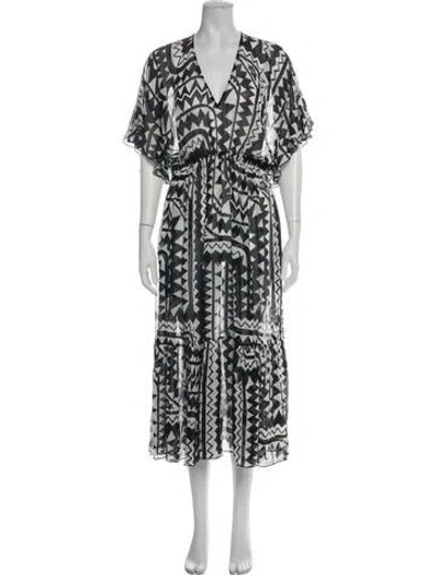 Pre-owned Eres Silk Long Dress In Black