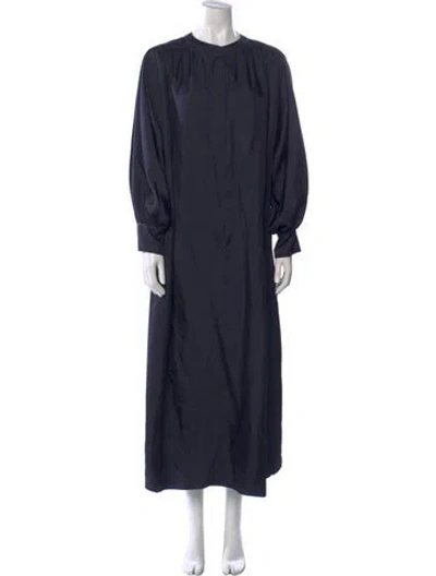 Pre-owned Eres Silk Long Dress In Blue