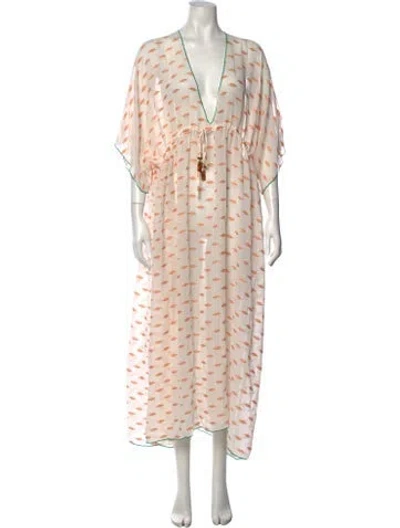 Pre-owned Eres Silk Long Dress In Neutrals