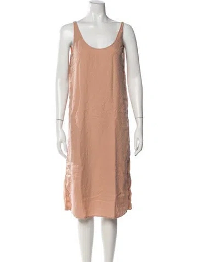 Pre-owned Eres Silk Midi Length Dress In Neutral