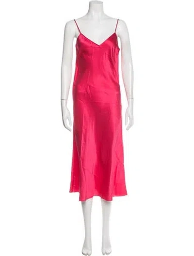 Pre-owned Eres Silk Midi Length Dress W/ Tags In Pink