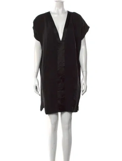Pre-owned Eres Silk Mini Dress In Black