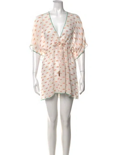 Pre-owned Eres Silk Mini Dress In White