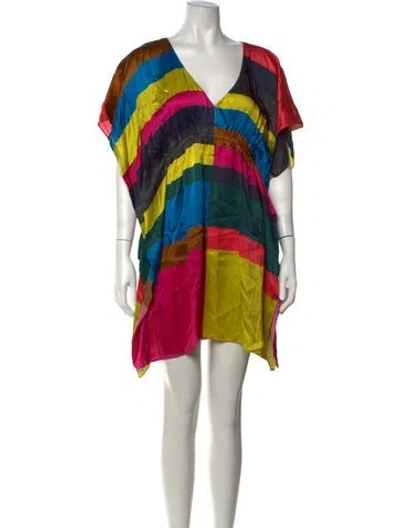 Pre-owned Eres Silk Mini Dress In Yellow