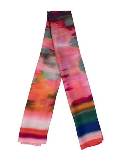 Pre-owned Eres Silk Printed Scarf In Multi