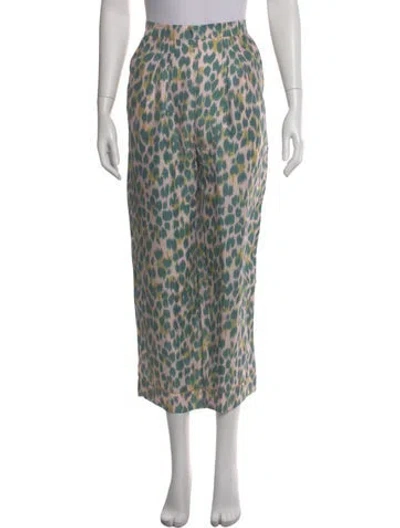 Pre-owned Eres Silk Wide Leg Pants In Multi