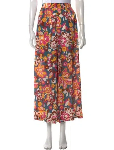 Pre-owned Eres Silk Wide Leg Pants In Multi
