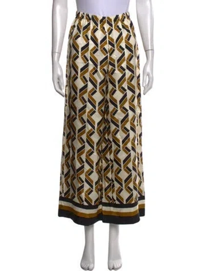 Pre-owned Eres Silk Wide Leg Pants In Neutrals