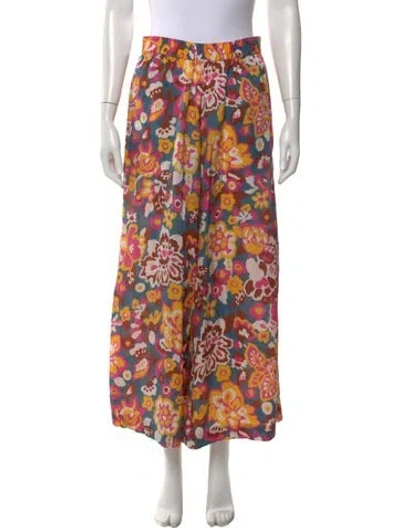 Pre-owned Eres Silk Wide Leg Pants W/ Tags In Multi
