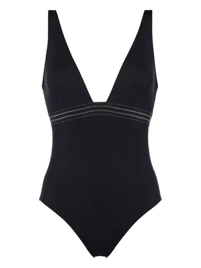 ERES SILLAGE PLUNGE-NECK SWIMSUIT