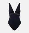 Eres Stretch Nylon Swimsuit Sillage In Black