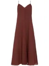 Eres Snob Midi Dress In 褐色