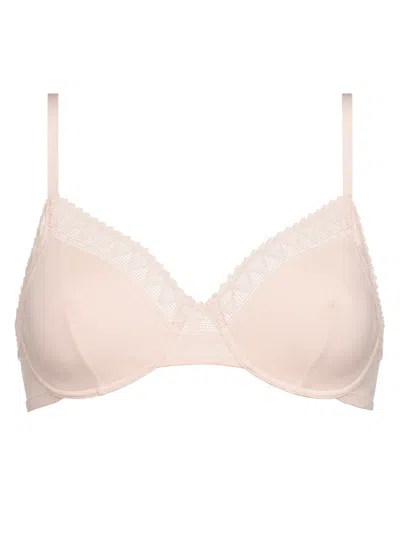 Eres Softness Lace-trim Bra In Pink