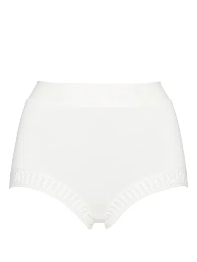 Eres Solange Graphic High-waist Briefs In White