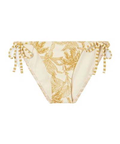 Eres Voyage Solarium Printed Bikini Briefs In Yellow