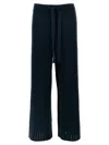Eres Wide Leg Ribbed Elastic Waistband Trousers