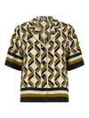 Eres Tube Geometric-print Short-sleeve Shirt In Brown