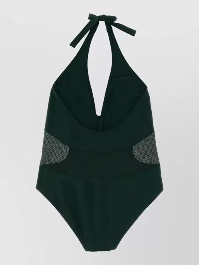 Eres Artifices Halterneck One-piece Swimsuit In Green