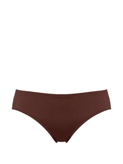 Eres Soupless Bikini Bottoms In Brown