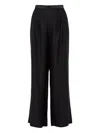 Eres Silk Jacquard Splendeur Wide-leg Trousers In Black