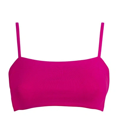 Eres Square-neck Azur Bikini Top In Pink