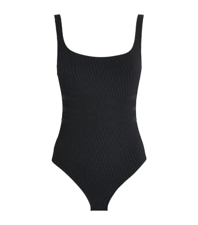Eres Square-neck Glory Swimsuit In Black