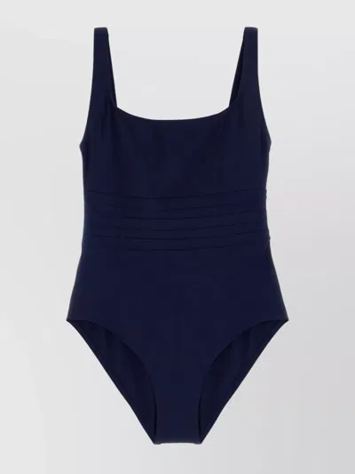 Eres Square Neckline One-piece Swimsuit In Blue