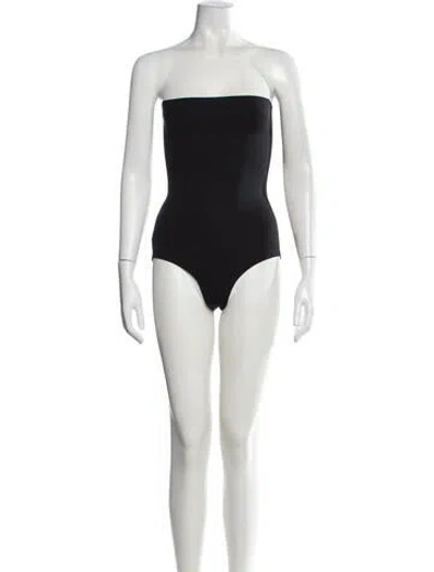 Pre-owned Eres Strapless Bodysuit W/ Tags In Black
