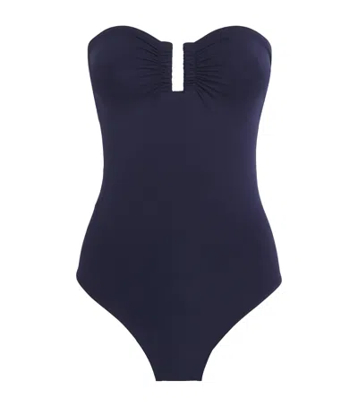 Eres Strapless Cassiopee Swimsuit In Navy